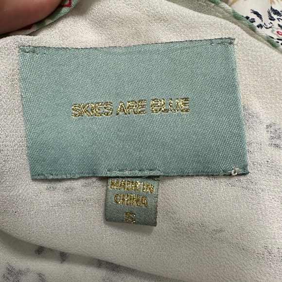 Skies are Blue Printed Slip Dress Sz S - Picture 13 of 13